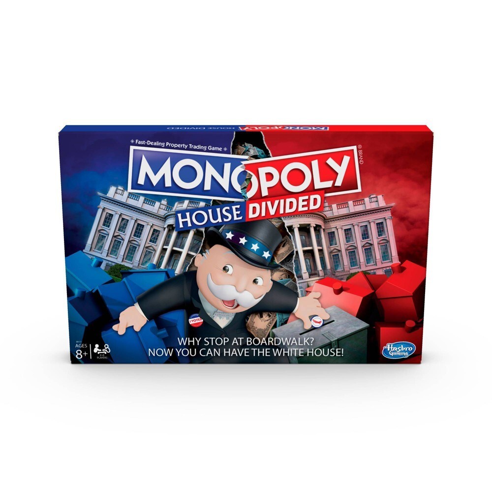 Monopoly House Divided Board Game: Elections  White House Themed Game  for Ages